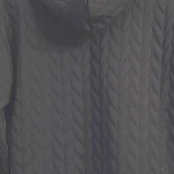 Unisex DSG Black Quilted Hooded Sweatshirt Size Medium - Picture 5 of 6